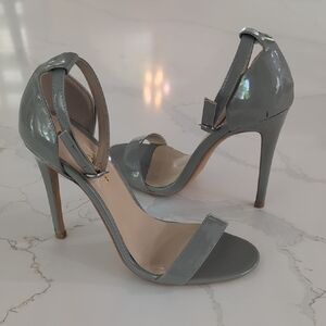 Elegant Gray High Heel Sandals 7